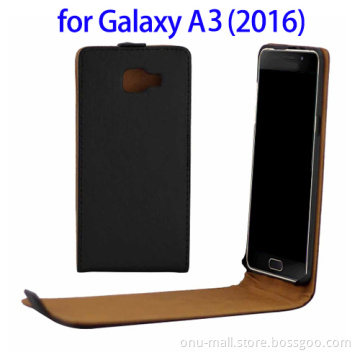 Vertical Flip Cover for Samsung Galaxy A3 2016 Smartphone, Mobile Phone Accessories Flip Case for Galaxy A3
